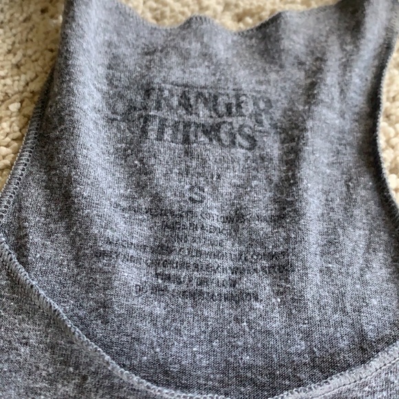 Size Small Stranger Things Gray Tank Top - Picture 3 of 4